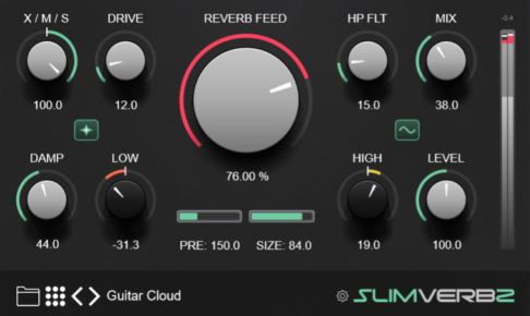 SlimVerb2のGUI画面（2B Played Music公式サイトより）