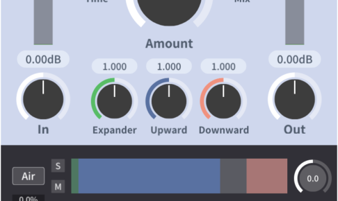 VO-TTのメイン画面。Cleanプリセット、5帯域のExpander・Upward・Downward表示