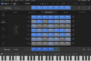 Scaler 3で手動で並べた小室進行 Am→F→G→C（vi-IV-V-I）