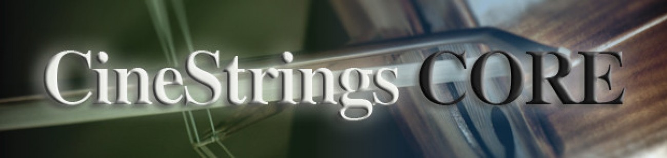 Cinesamples CineStrings COREのタイトル画像（販売店ページより）