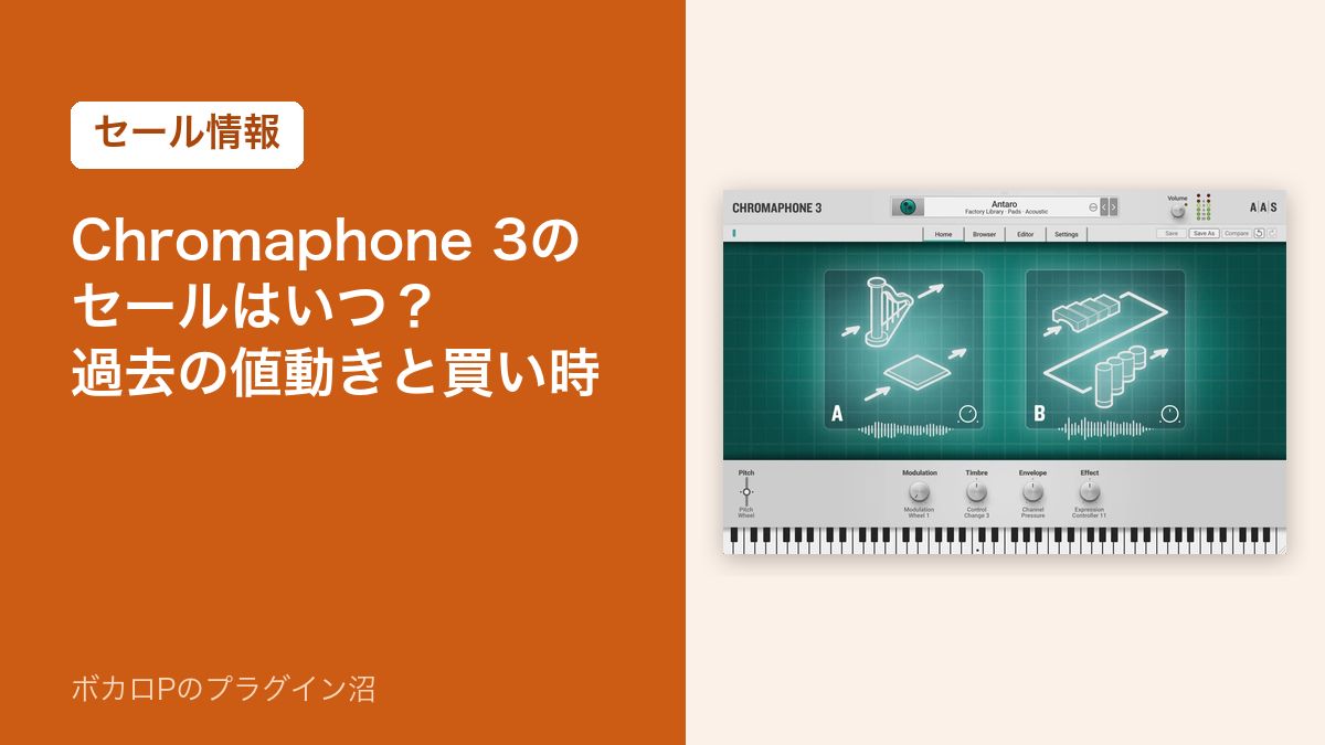 Chromaphone 3のセールはいつ？過去の値動きと買い時
