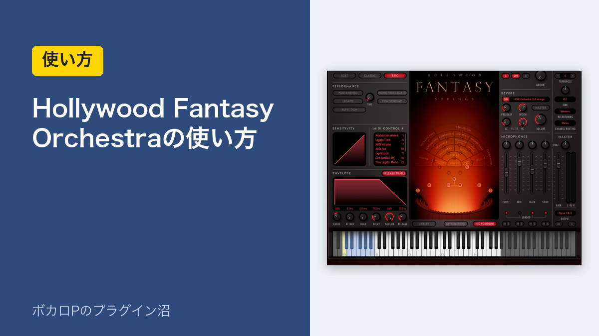 Hollywood Fantasy Orchestraの使い方