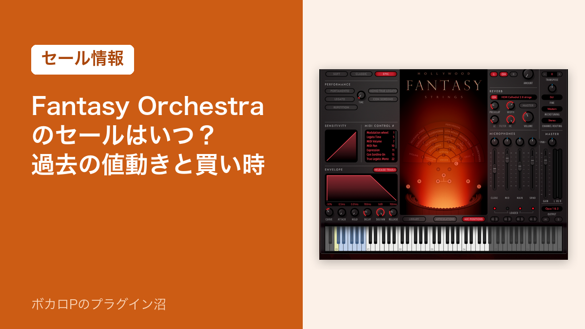 Hollywood Fantasy Orchestraのセールはいつ?過去の値動きと買い時(セール情報)