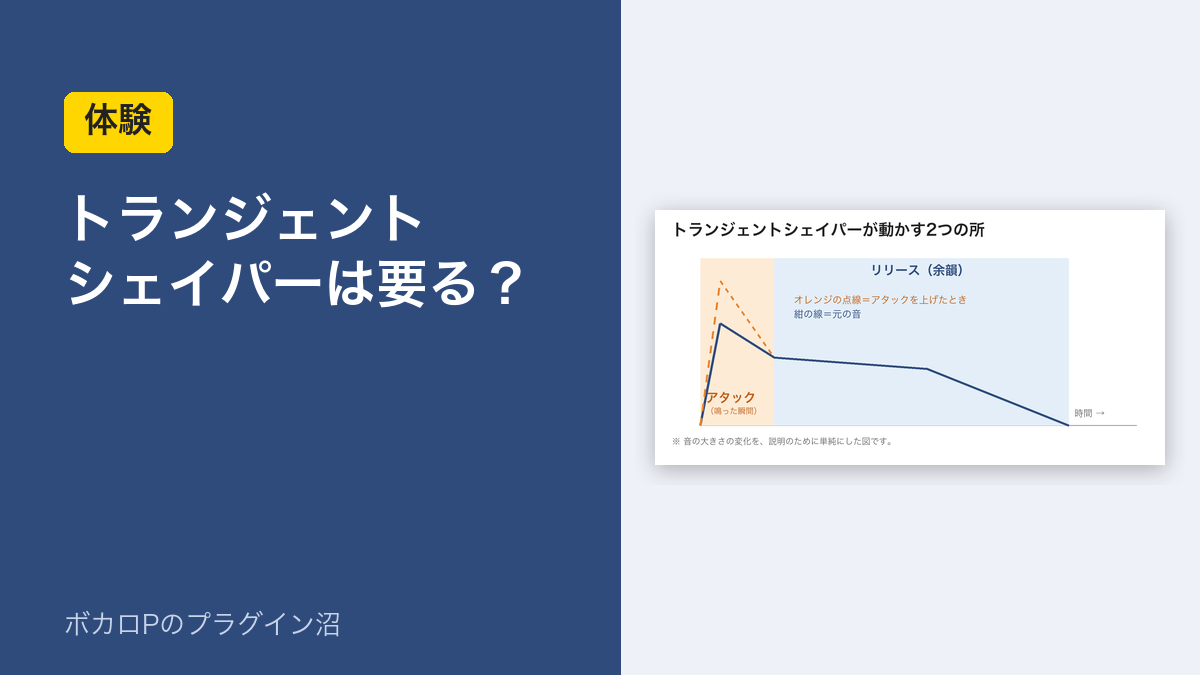 トランジェントシェイパーは要る？（体験）