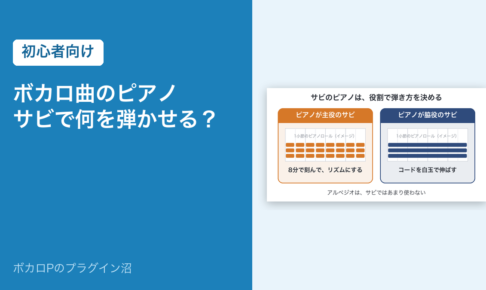 ボカロ曲のピアノ サビで何を弾かせる？（初心者向け）