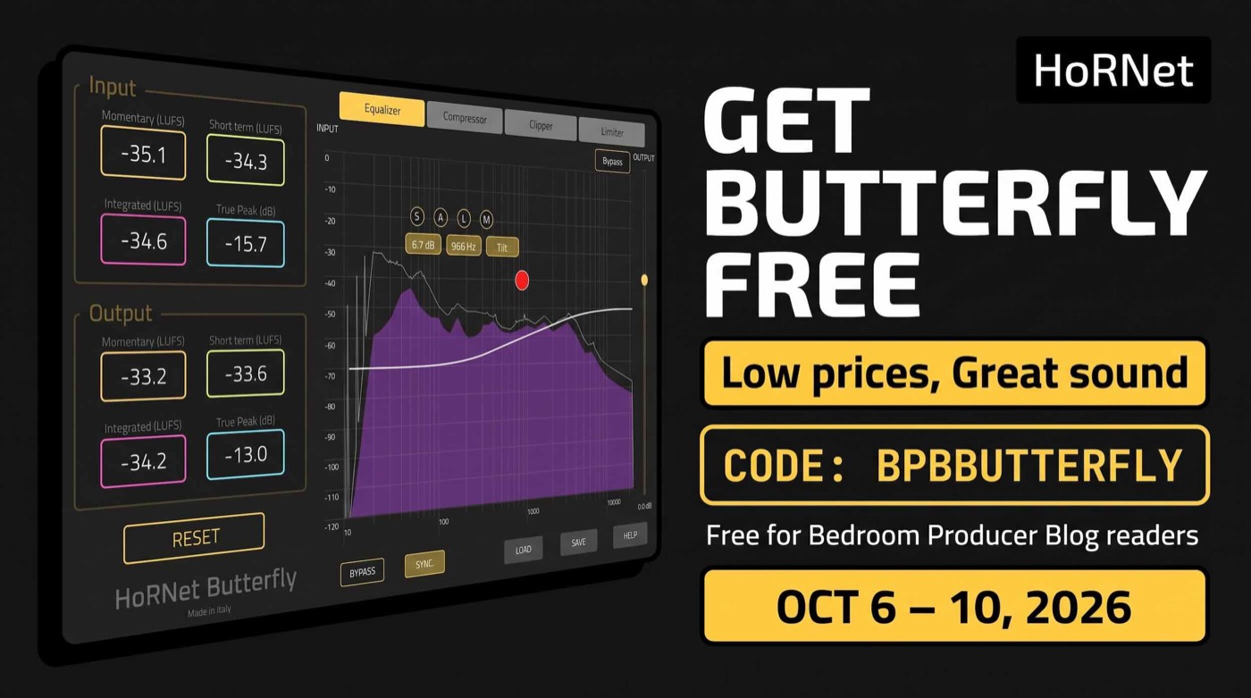 HoRNet Butterflyの無料配布の告知画像。コードBPBBUTTERFLY、OCT 6 – 10, 2026の表記
