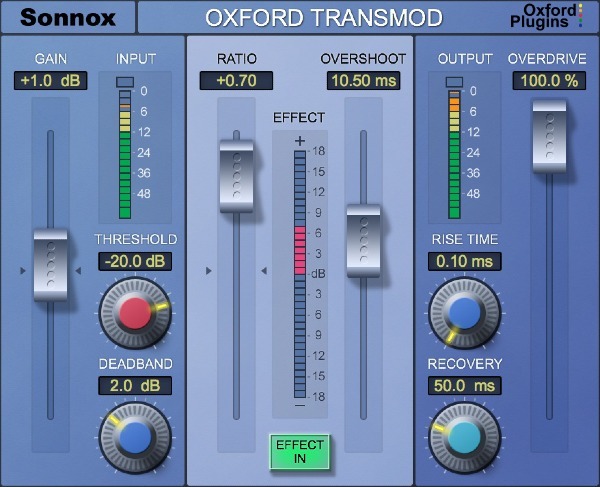 Sonnox Oxford TransModの画面(Plugin Boutiqueの製品画像)
