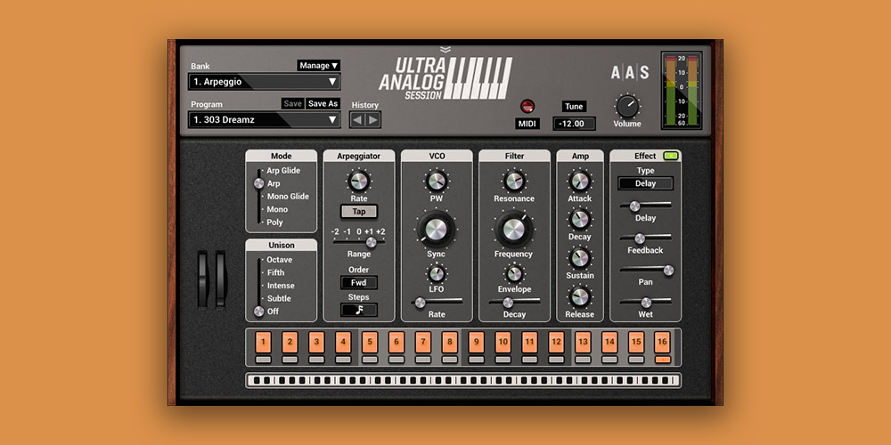 Ultra Analog Sessionの画面（Plugin Boutiqueの製品画像）