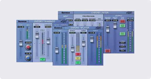 Sonnox Enhance Plugin Bundle（Oxford Inflator・TransMod・Limiter の3本）