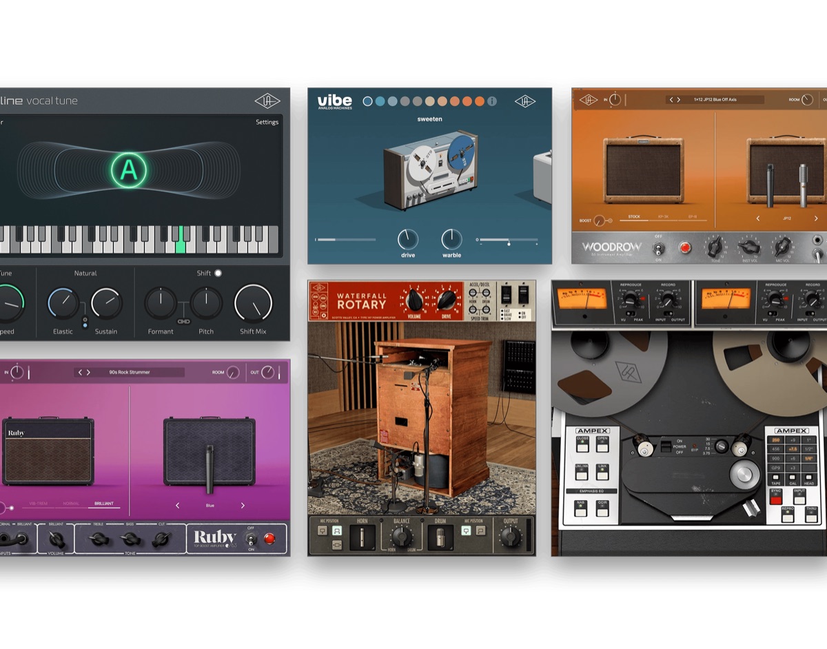 LUNA Studio に入っている UAD プラグイン（Universal Audio 公式より）