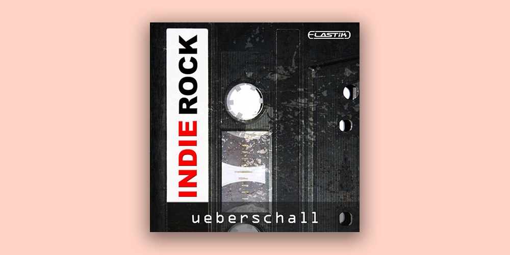 Ueberschall Indie Rock のバナー。インディーロックのバンドの構成キット集（Plugin Boutique の製品画像）